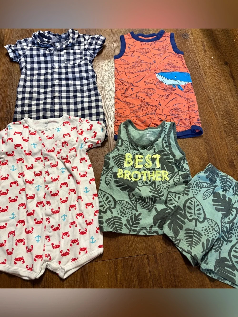 Four Rompers